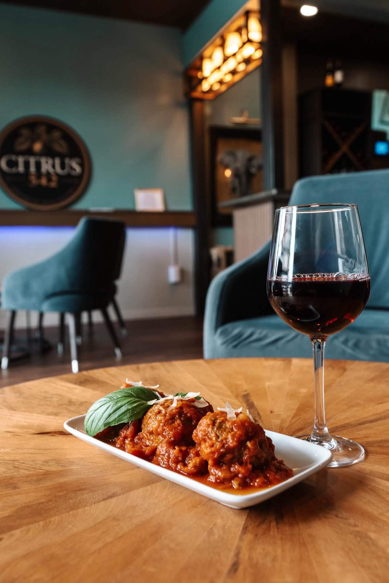 Meatballs with red wine